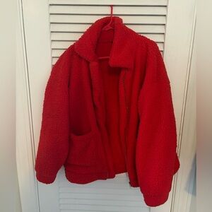 Red Sherpa Jacket